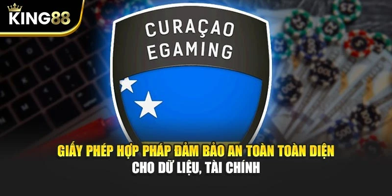 Giấy phép hợp pháp đảm bảo an toàn toàn diện cho dữ liệu, tài chính