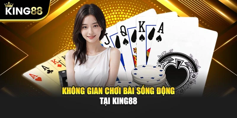 Không gian chơi bài sống động tại KING88